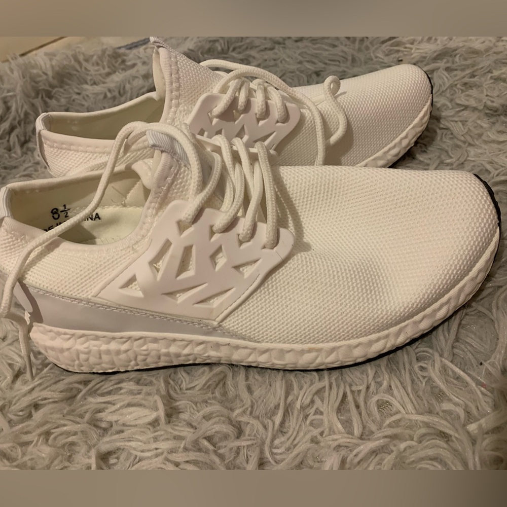 Brand new white fashion nova sneakers